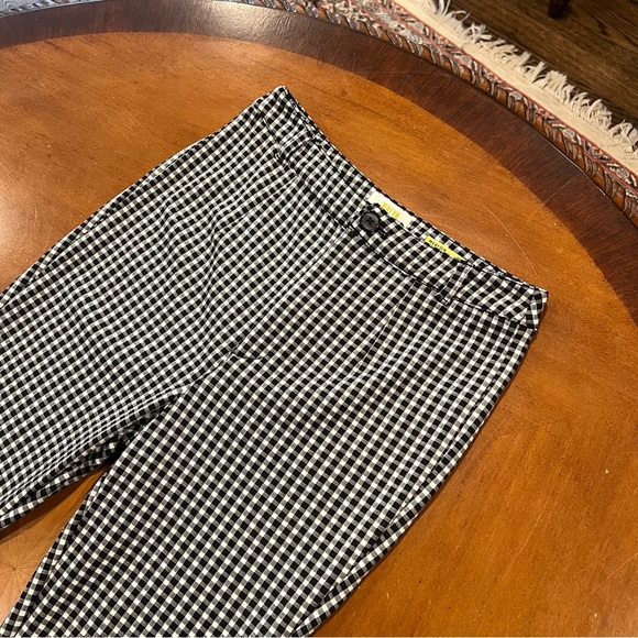 Maeve Anthropologie Black/White Gingham High-Rise Legging/Pant Stretch Nylon 4 - Picture 5 of 16